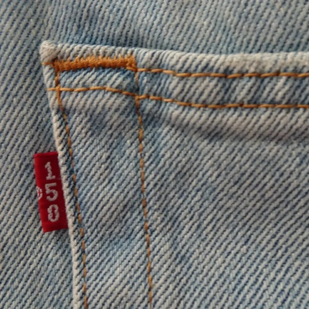 Levi's 501 Jeans Men's Size 36x29 Blue Denim 150 Anniversary Peace Sign